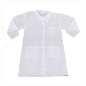 #12210 LABCOAT WHITE WITH BUTTONS 50CTN