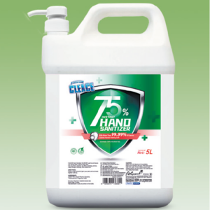 #12407 CLEACE HAND SANITIZER 75% ALCOHOL PUMP 5 LITRES