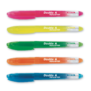 DOUBLE A BRIGHT COLOUR HIGHLIGHTER